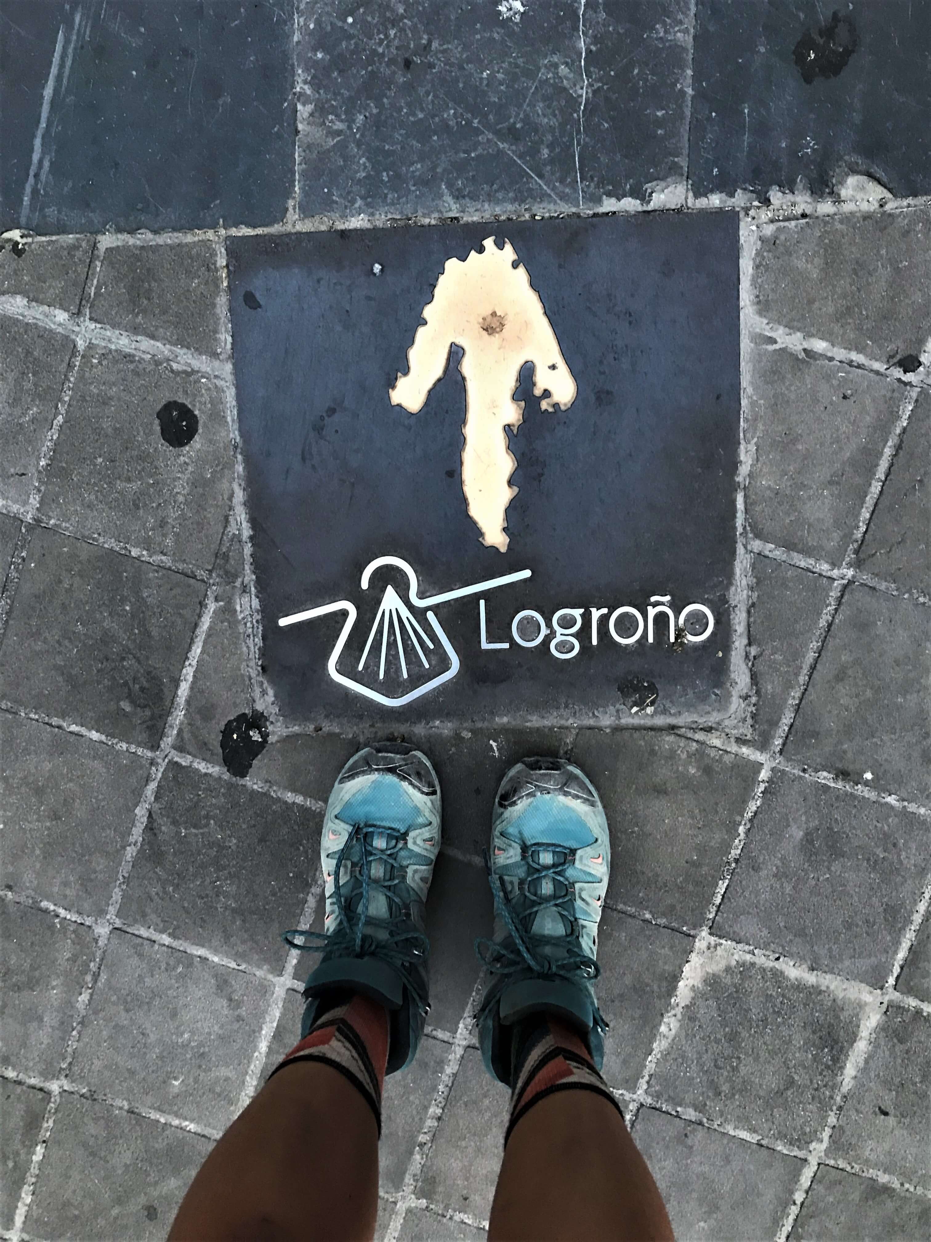 Logroño特有的貝殼標誌圖樣