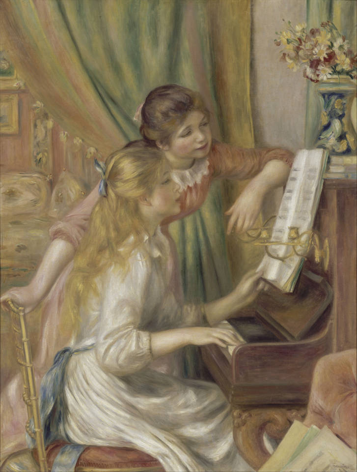 彈鋼琴的少女 Young Girls at the Piano