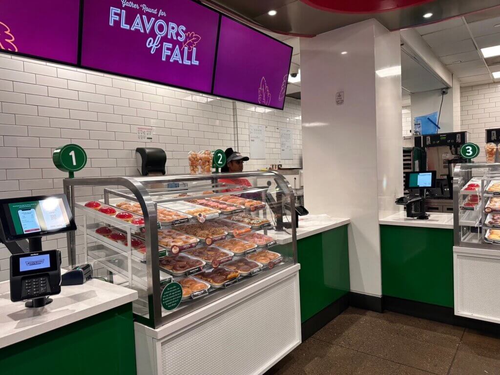 紐約Krispy Kreme甜甜圈 點餐區