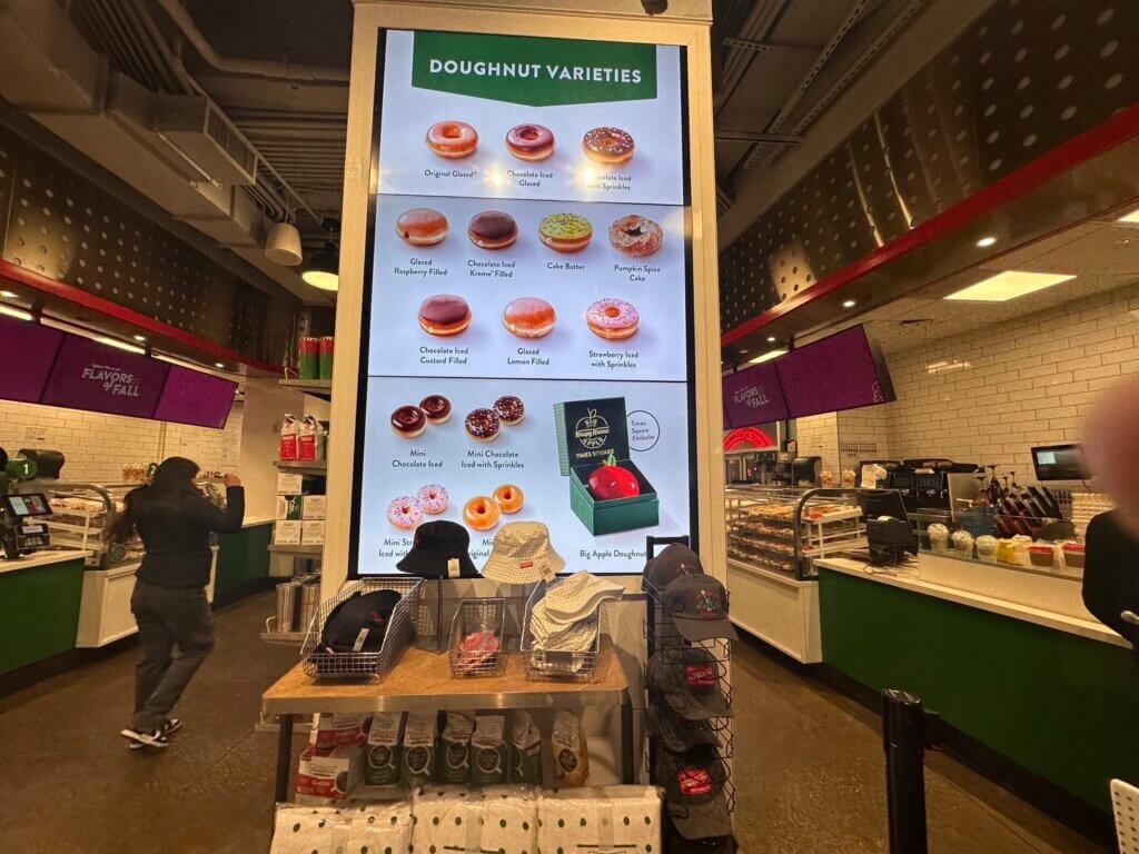 紐約Krispy Kreme甜甜圈 點餐區