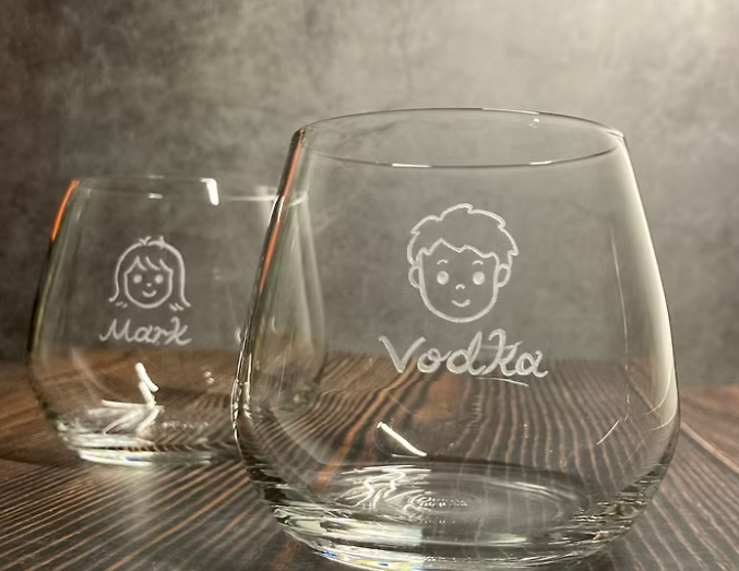情人節創意禮物 客製化禮物 玻璃雕刻杯