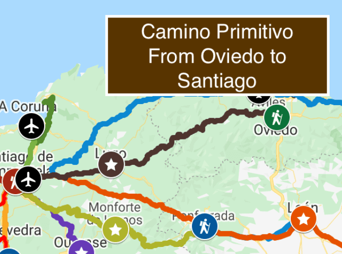 朝聖之路路線 原始之路 Camino Primitivo